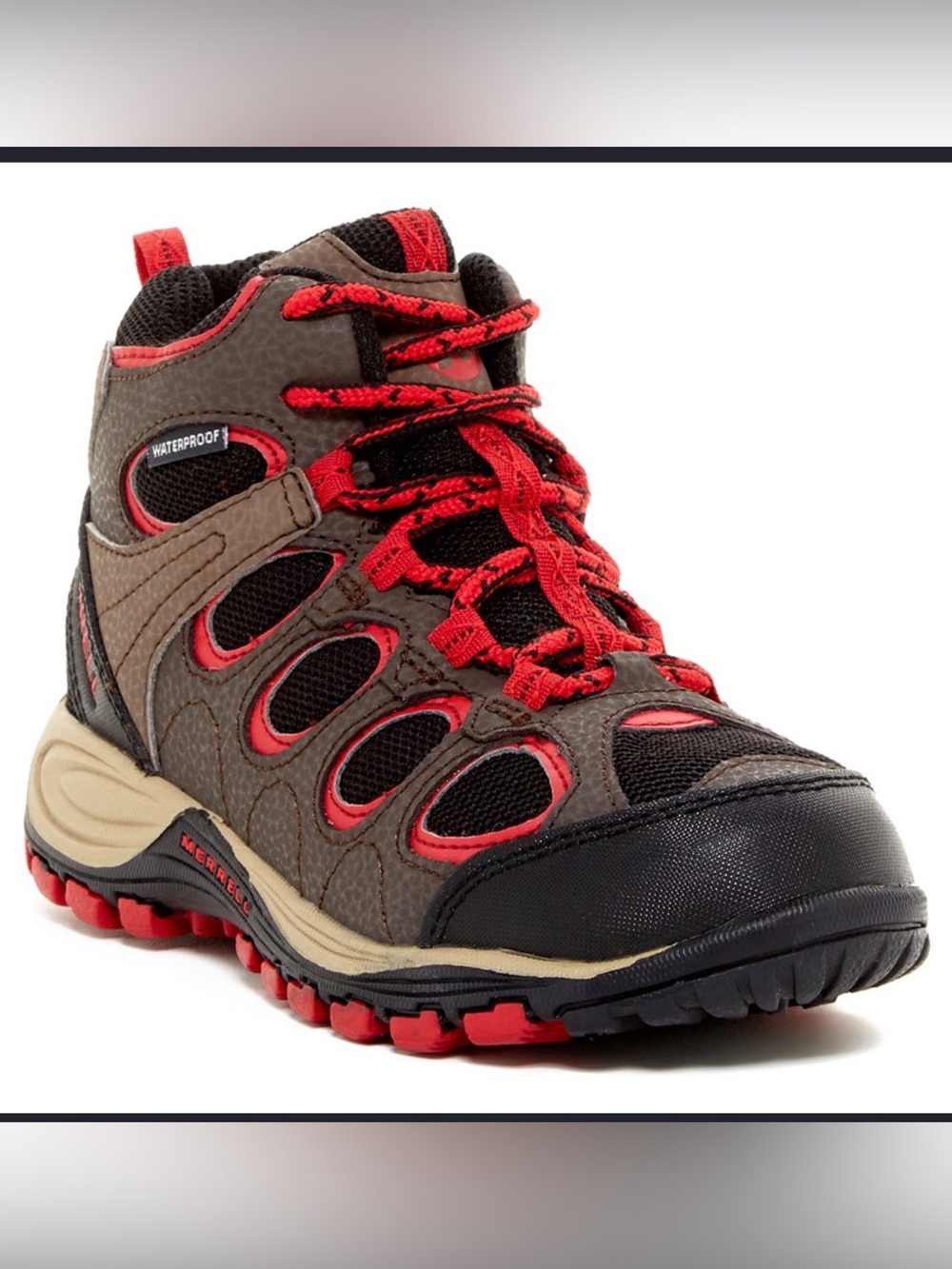 Merrell Hilltop Ventilator Mid Waterproof boys shoes size 5M